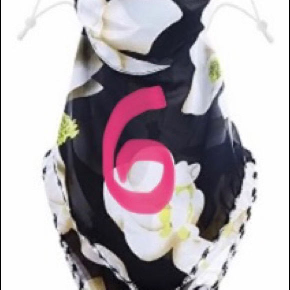 NWT FANCY Sheer Chiffon🌺2 layer 😷 - Picture 6 of 7